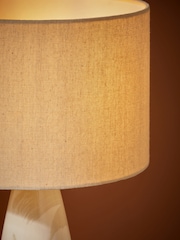 MADE.COM Cream Vince Ceramic Table Lamp - Image 4 of 6