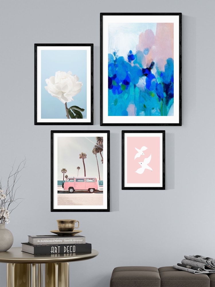 East End Prints Black Summer Pastel Wall Set - Image 1 of 1