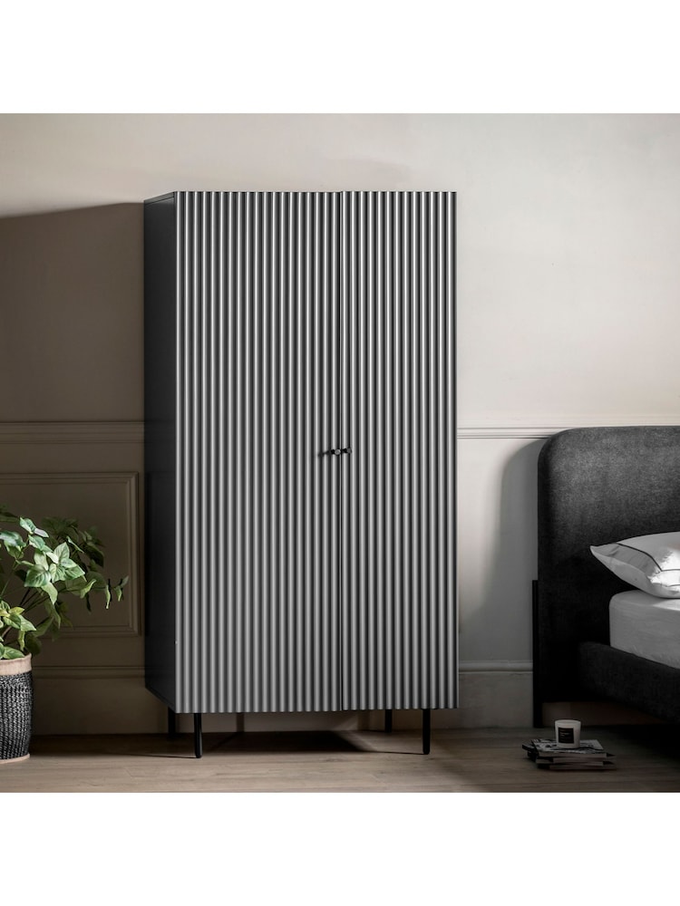 Gallery Home Grey Tetouan Double Wardrobe - Image 1 of 6