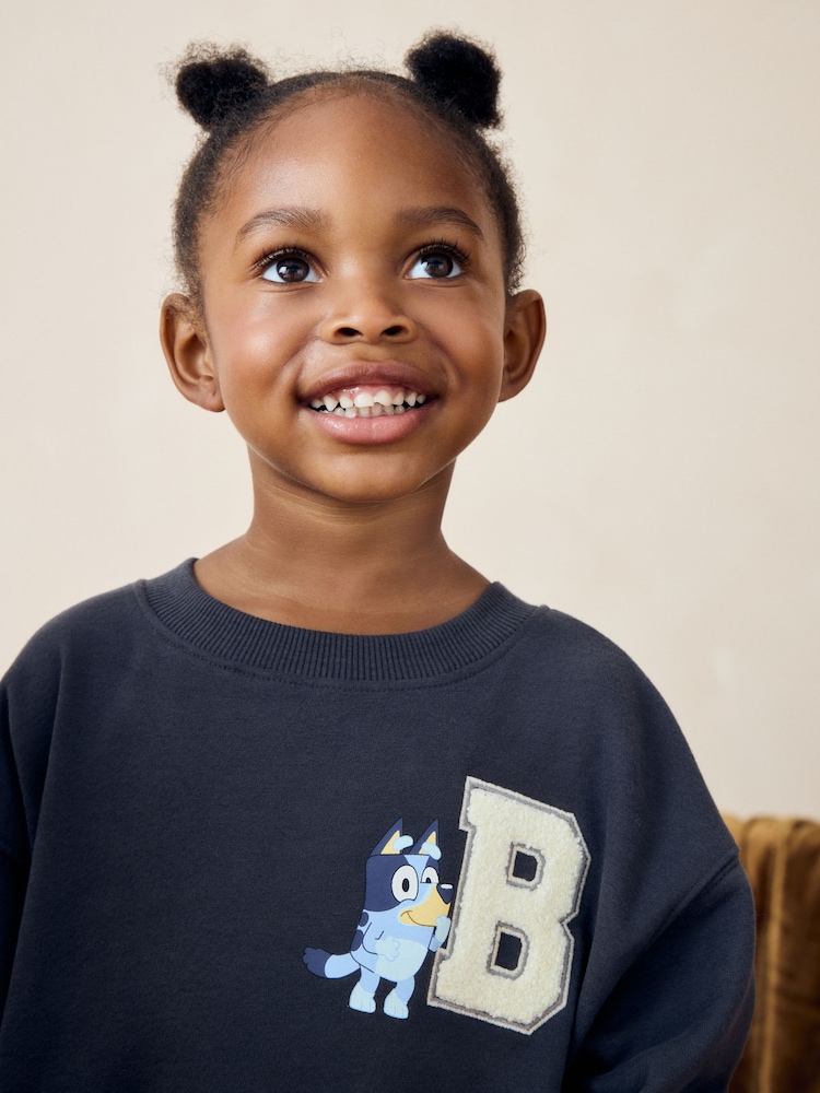 Navy Blue Bluey Sweatshirt (12mths-7yrs) - Image 4 of 4