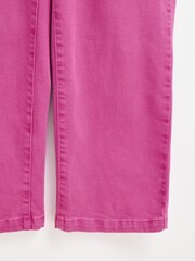 Oliver Bonas Pink Denim Short Sleeve Jumpsuit - Image 5 of 6