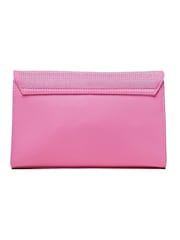 Love Moschino Pink FAUX Leather Crossbody Bag - Image 3 of 5