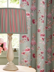 Cath Kidston Sage Friendship Garden Blackout Pencil Pleat Curtains - Image 2 of 2