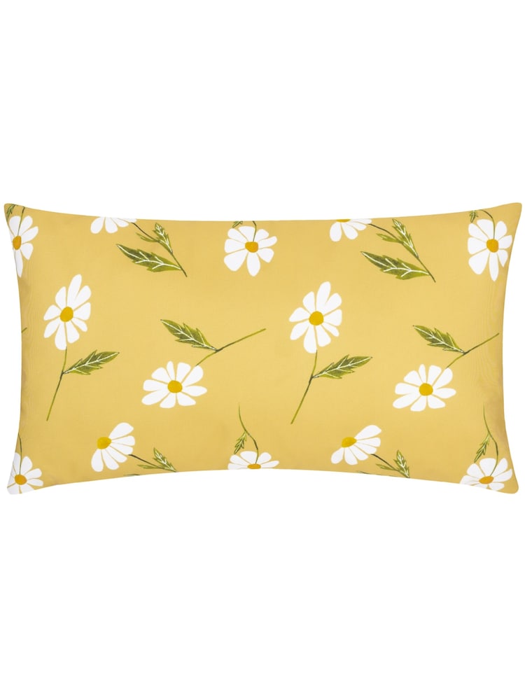 Wylder Yellow Daisies Rectangular Floral Outdoor Cushion - Image 1 of 2