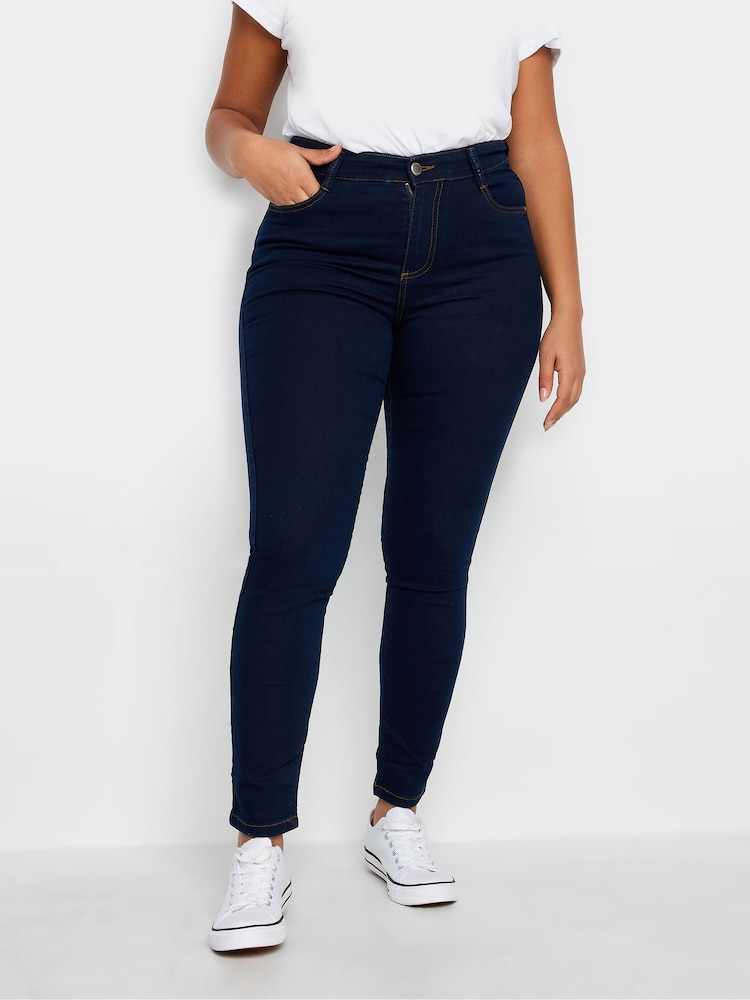 Evans Curve Fit Blue Skinny Jeans - Image 1 of 2