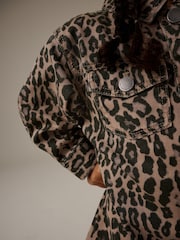 Animal Print 100% Cotton Shirt Dress (3mths-8yrs) - Image 4 of 8