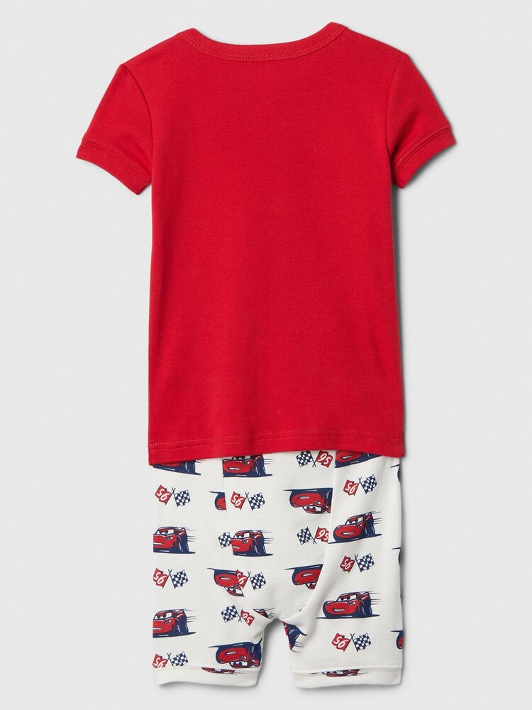 Gap Red Disney Cars Lightning McQueen Cotton Short Pyjama Set (6mths-5yrs) - Image 2 of 4