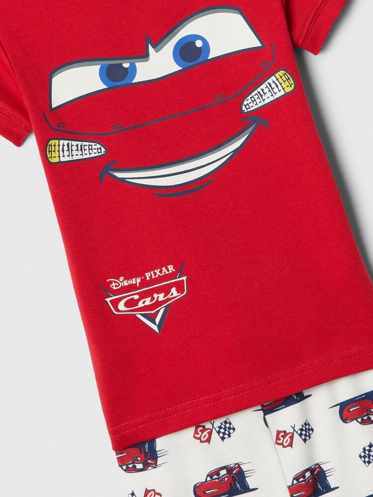Gap Red Disney Cars Lightning McQueen Cotton Short Pyjama Set (6mths-5yrs) - Image 4 of 4
