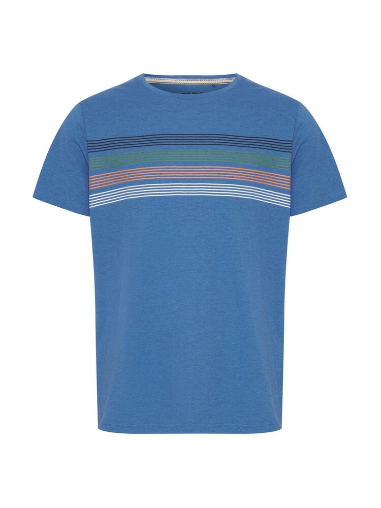 Blend Light Blue Denim Striped Short Sleeve T-Shirt - Image 5 of 5