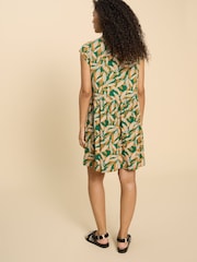 White Stuff Green Everly Jersey Shirt Dress - Image 3 of 7