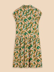White Stuff Green Everly Jersey Shirt Dress - Image 6 of 7