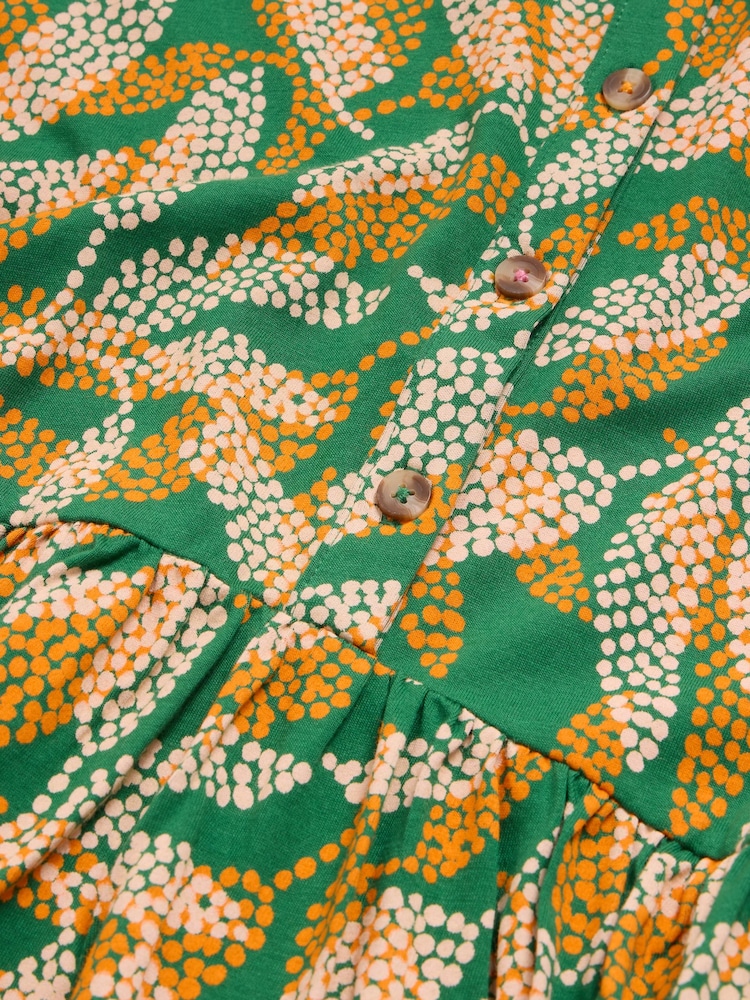 White Stuff Green Everly Jersey Shirt Dress - Image 7 of 7