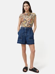 Jigsaw Multi Sheer Petal Crinkle Top - Image 6 of 6