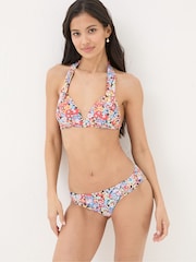 FatFace Cody Pink Pop Floral Bikini Top - Image 3 of 5