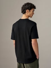 Lyle & Scott Black Relaxed Fit Crew Neck 100% Cotton T-Shirt - Image 2 of 4