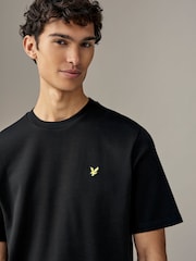 Lyle & Scott Black Relaxed Fit Crew Neck 100% Cotton T-Shirt - Image 3 of 4