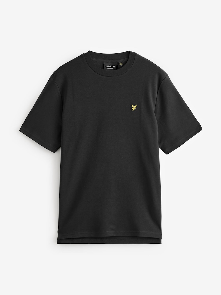 Lyle & Scott Black Relaxed Fit Crew Neck 100% Cotton T-Shirt - Image 4 of 4