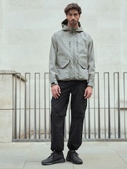 Black Relaxed Fit Tech Utility Pocket Cargo Trousers - Image 1 of 14