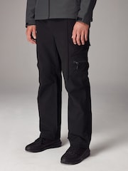 Black Relaxed Fit Tech Utility Pocket Cargo Trousers - Image 3 of 14