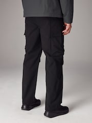 Black Relaxed Fit Tech Utility Pocket Cargo Trousers - Image 4 of 14