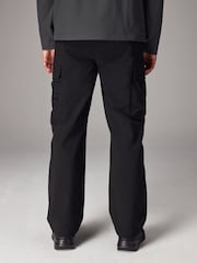 Black Relaxed Fit Tech Utility Pocket Cargo Trousers - Image 5 of 14