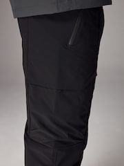 Black Relaxed Fit Tech Utility Pocket Cargo Trousers - Image 8 of 14