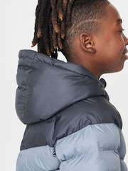 Nike Black/Grey/Orange Synthetic Fill Hooded Jacket - Image 4 of 6