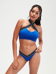Speedo Blue Womens Quick Drying V Scoop Bikini Bottoms - Image 3 of 6
