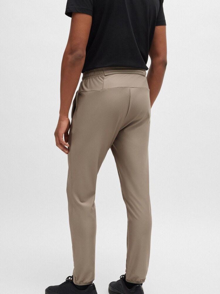 BOSS Green Tracksuit Joggers in Stretch Fabric With Decorative Reflective Logo - Image 2 of 6
