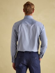 Joules Oxford Twill Shirt Blue Regular Fit Single Cuff - Image 2 of 9