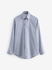 Joules Oxford Twill Shirt Blue Regular Fit Single Cuff - Image 7 of 9
