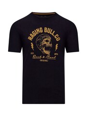 Raging Bull Ruck & Maul 100% Cotton Black T-Shirt - Image 5 of 5