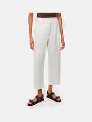 Whistles Bethany Barrel Leg White Trousers - Image 2 of 5