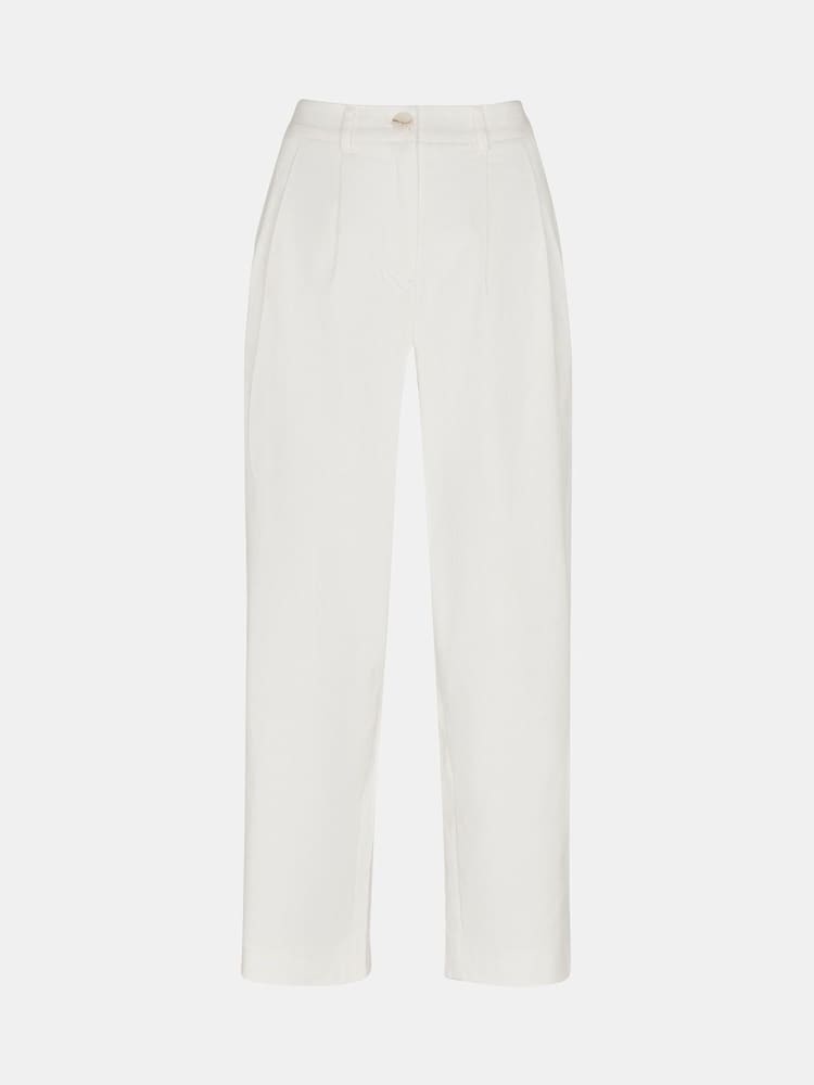 Whistles Bethany Barrel Leg White Trousers - Image 5 of 5 Whistles Bethany Barrel Leg White Trousers - Image 5 of 5
