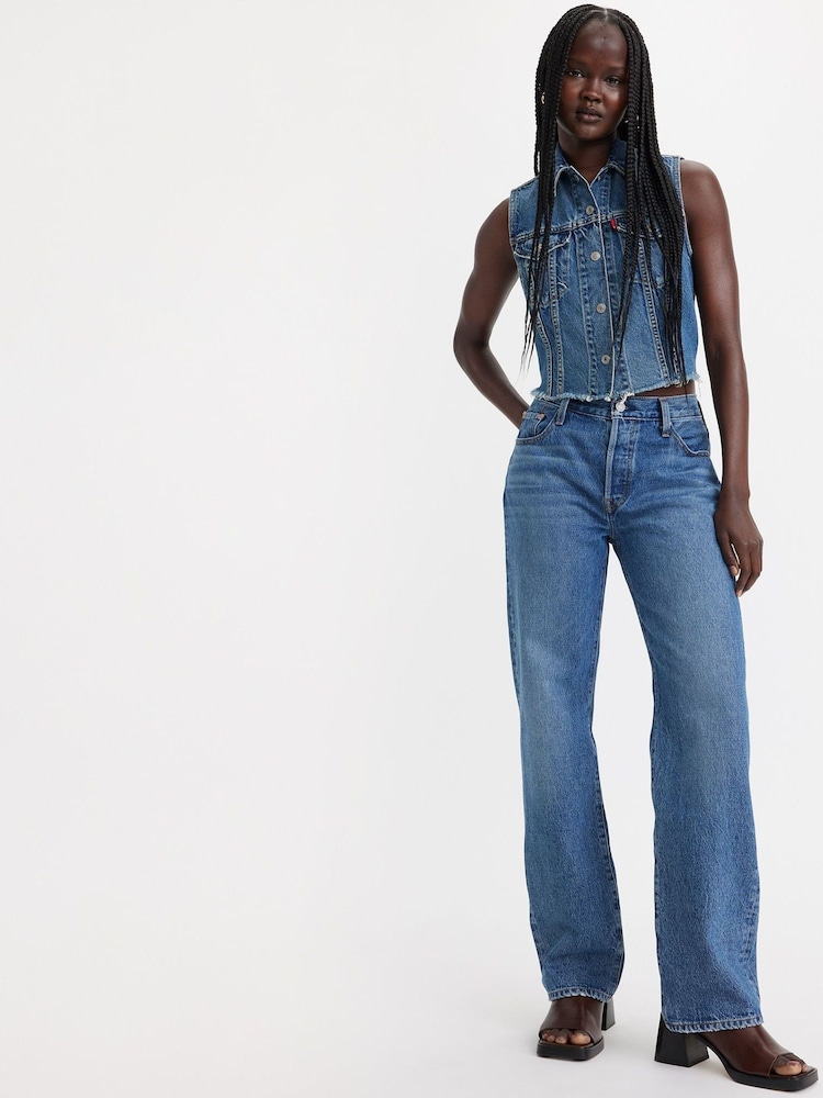 Средние синие джинсы Не мой новостной канал - Levi's® 501® 90's 100% Cotton Jeans - Image 1 of 8