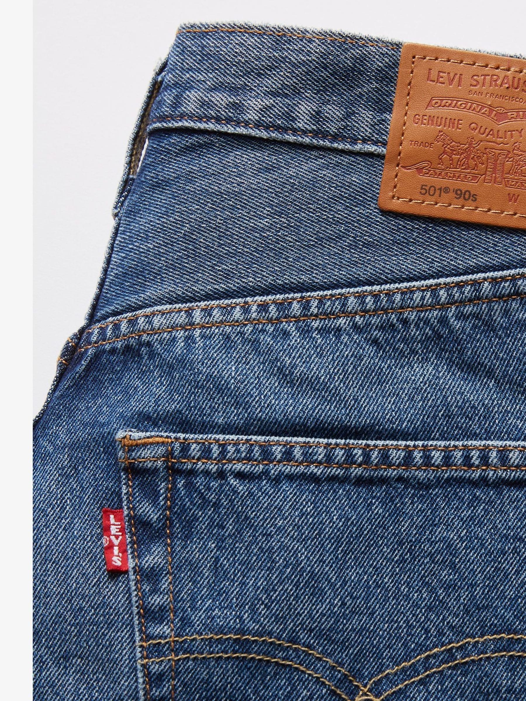 Buy Levi's® Mid Blue Denim Not My News Channel 501® 90's 100