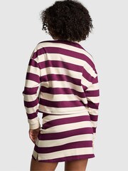 Victoria's Secret PINK Purple Rose Stripe Rugby Mini Skirt - Image 2 of 3
