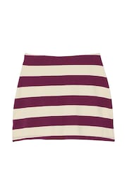 Victoria's Secret PINK Purple Rose Stripe Rugby Mini Skirt - Image 3 of 3