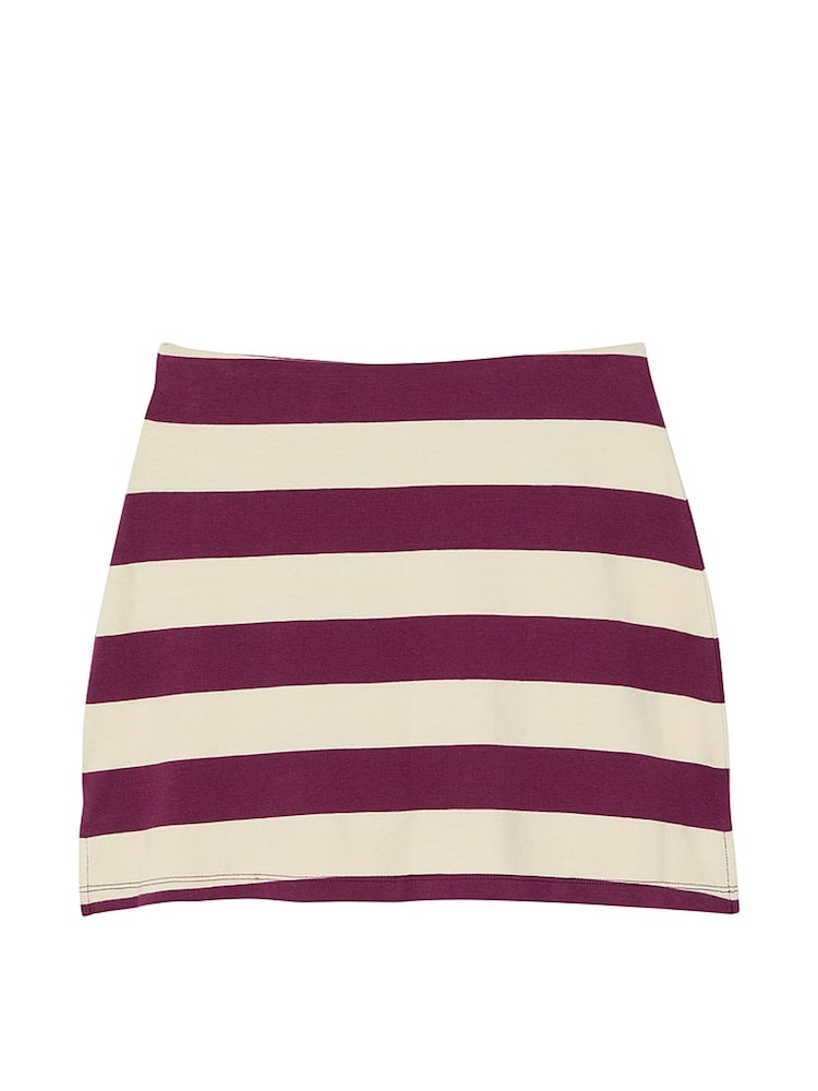 Victoria's Secret PINK Purple Rose Stripe Rugby Mini Skirt - Image 3 of 3