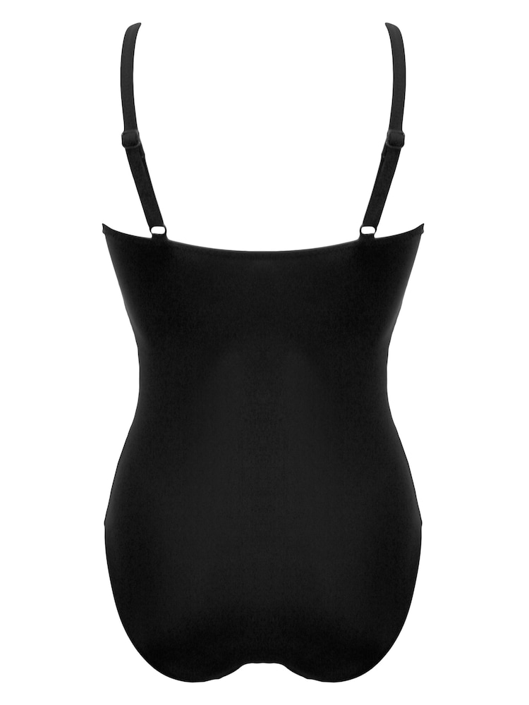 Pour Moi Black Tummy Control Swimsuit - Image 4 of 4