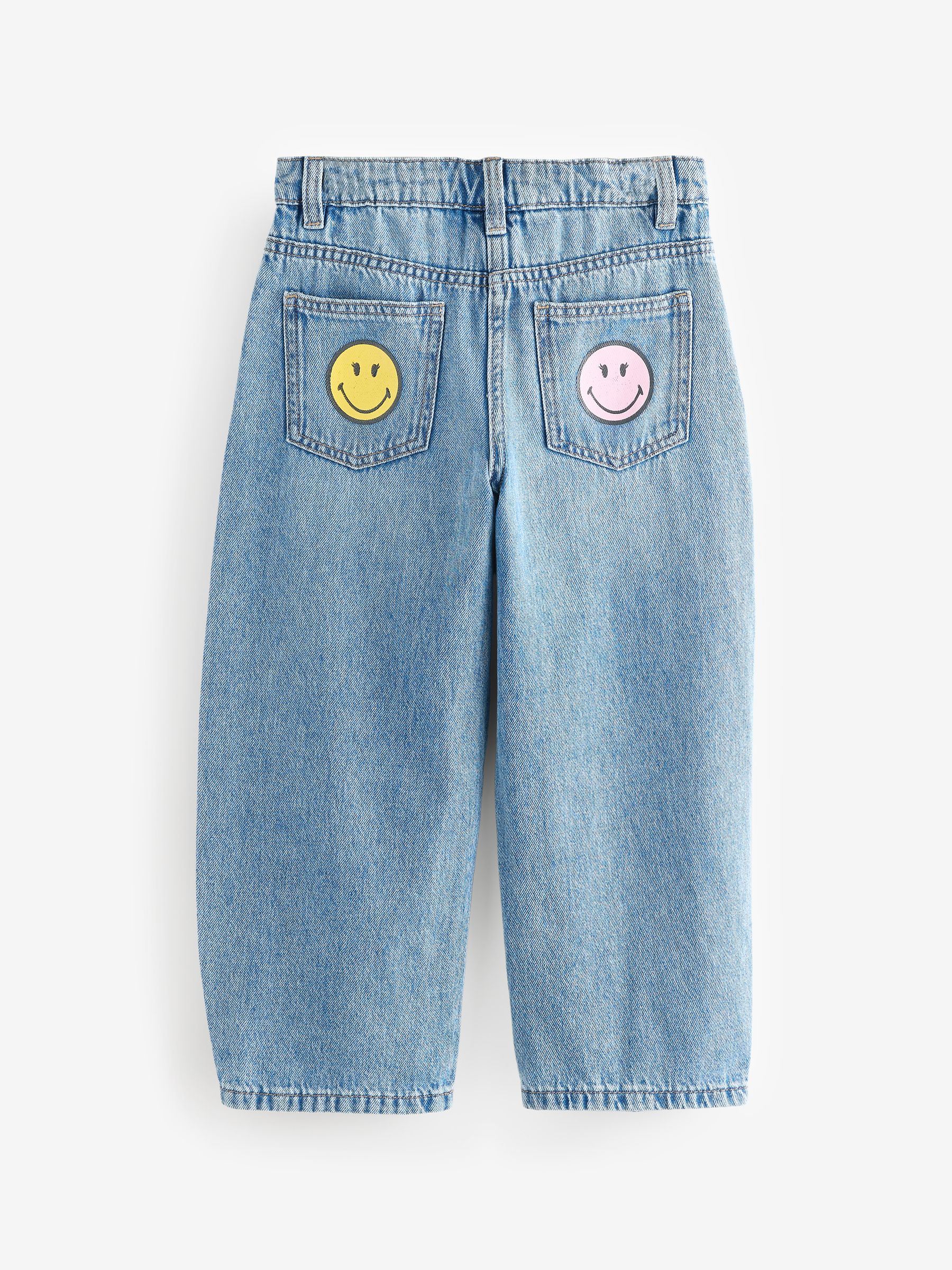 Buy Denim SmileyWorld® 100% Cotton Barrel Jeans (3-16yrs
