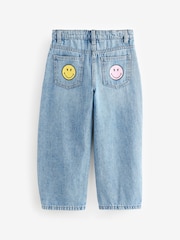 Denim SmileyWorld® 100% Cotton Barrel Jeans (3-16yrs) - Image 3 of 9