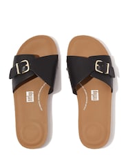 FitFlop IQushion Adjustable Buckle Leather Slides - Image 3 of 4