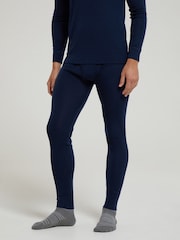 Mountain Warehouse Navy Blue Mens Merino II Thermal Baselayer Pants - Image 1 of 5