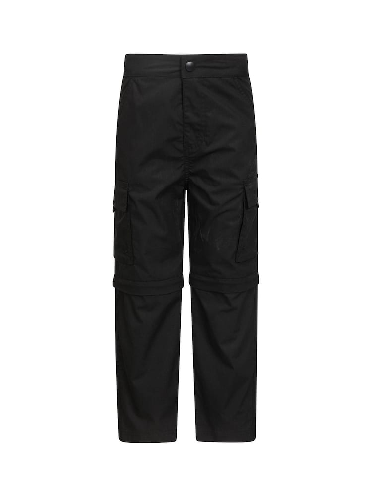 Mountain Warehouse Black Kids Active Convertible Trousers - Image 1 of 5