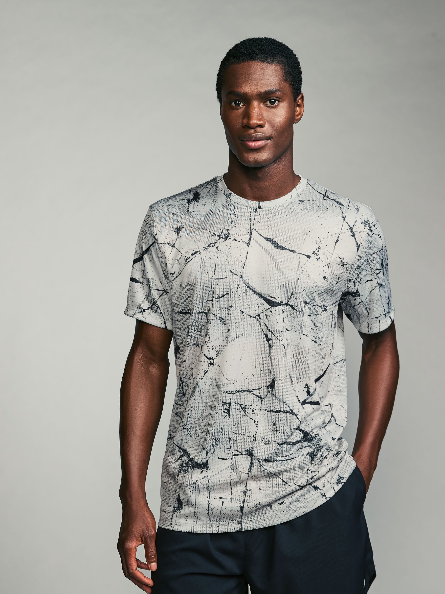 Buy White Active Gym Printed Training T-Shirt from the Next UK online shop