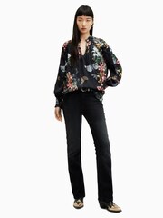 AllSaints Black Mara Sanibel Top - Image 5 of 6