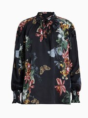 AllSaints Black Mara Sanibel Top - Image 6 of 6