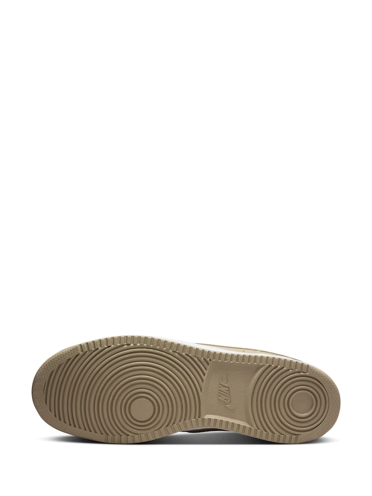 Nike Khaki/White Court Vision Low Trainers - Image 8 of 10