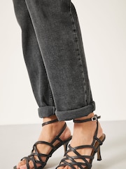 Hush Black Gisele Strappy Leather Stiletto Shoes - Image 1 of 4